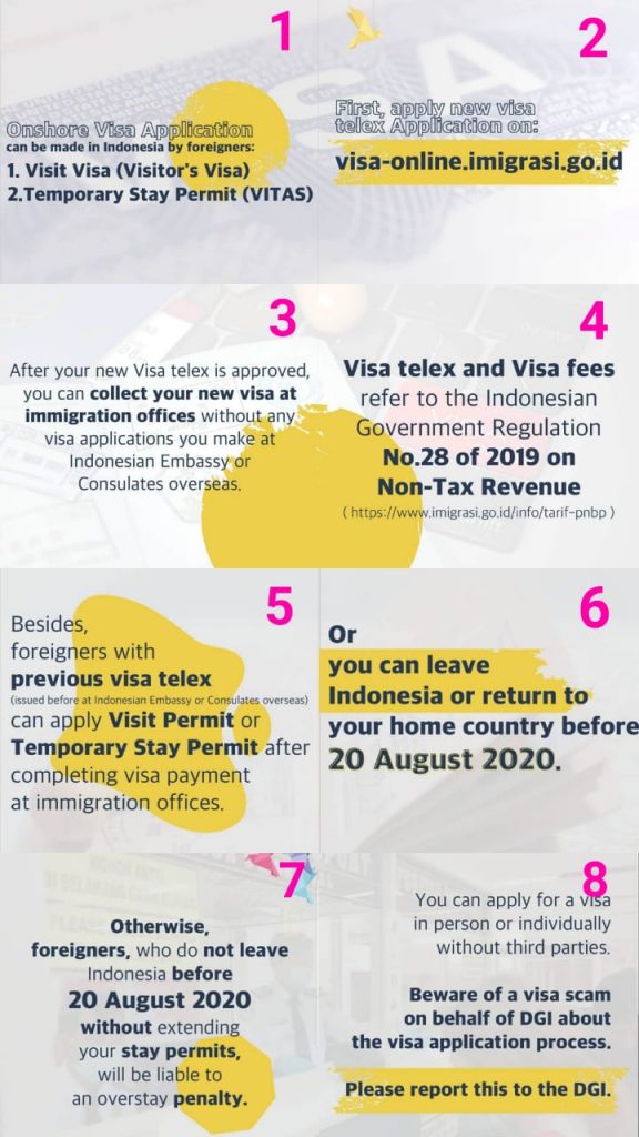 From 13th August 2020 foreigners in Indonesia can apply for new visas! | LetsMoveIndonesia