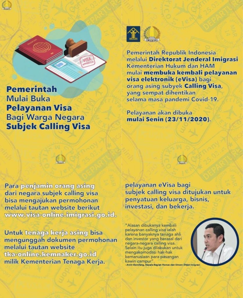 Calling Visa Citizens – Now able to enter Indonesia | LetsMoveIndonesia