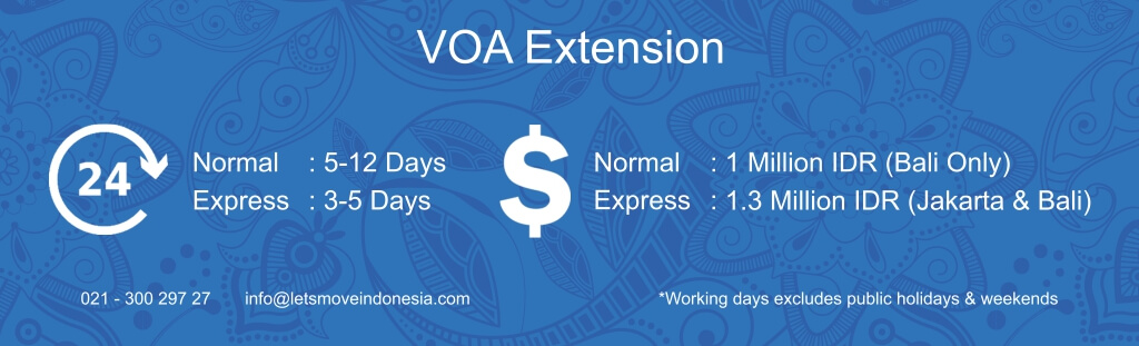 Visa on Arrival Extension | VOA | LetsMoveIndonesia