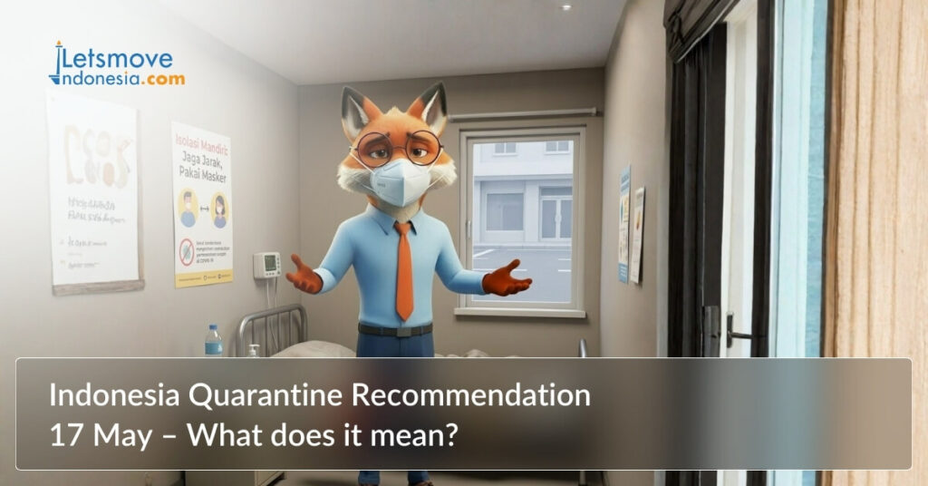 Indonesia Quarantine Recommendation 17 May – What does it mean?