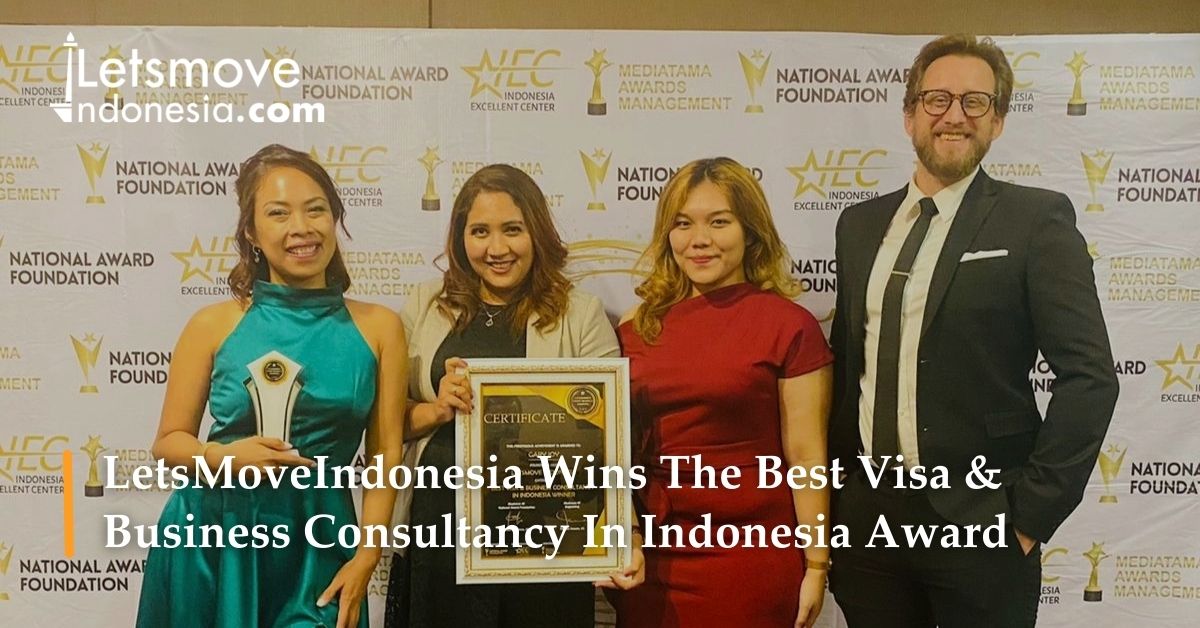 LetsMoveIndonesia wins the Best Visa & Business Consultancy Indonesia