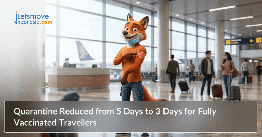 Quarantine reduced from 5 days to 3 days for fully vaccinated travellers