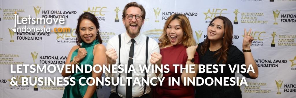 LetsMoveIndonesia wins best Visa & Business Consultancy Award Indonesia