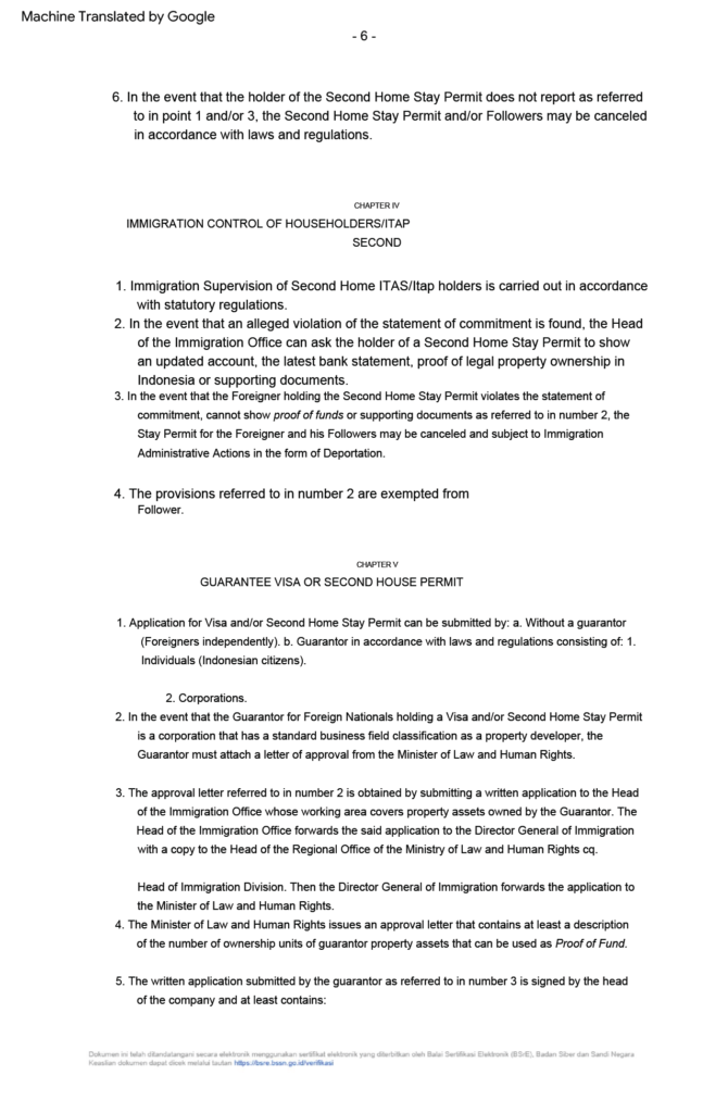 Surat Edaran Visa dan Izin Tinggal Rumah Kedua-2-06