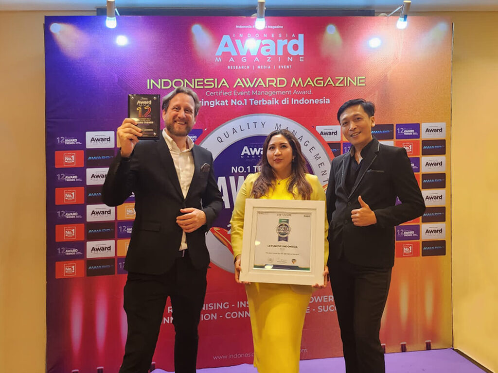 LetsMoveIndonesia wins the Most Trusted Visa & Legal Agency Indonesia Award