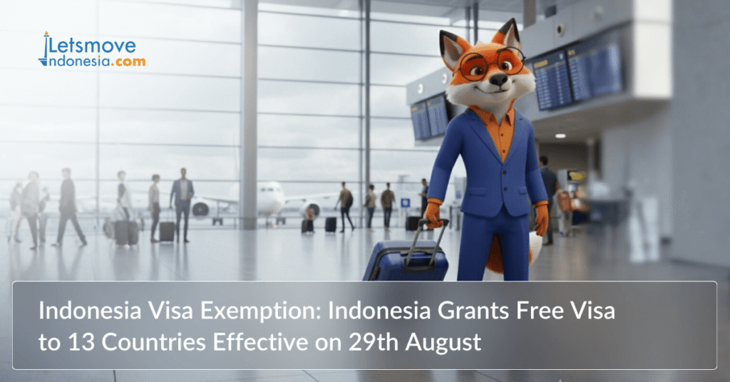 Visa exemption indonesia grants visa to 13 countries effective on 28th august, visa free