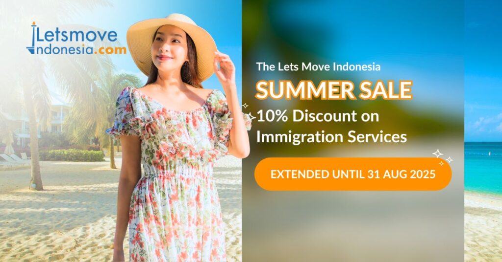 Lets Move Indonesia Extends 10% Discount on Immigration Services Until 31 August 2025!