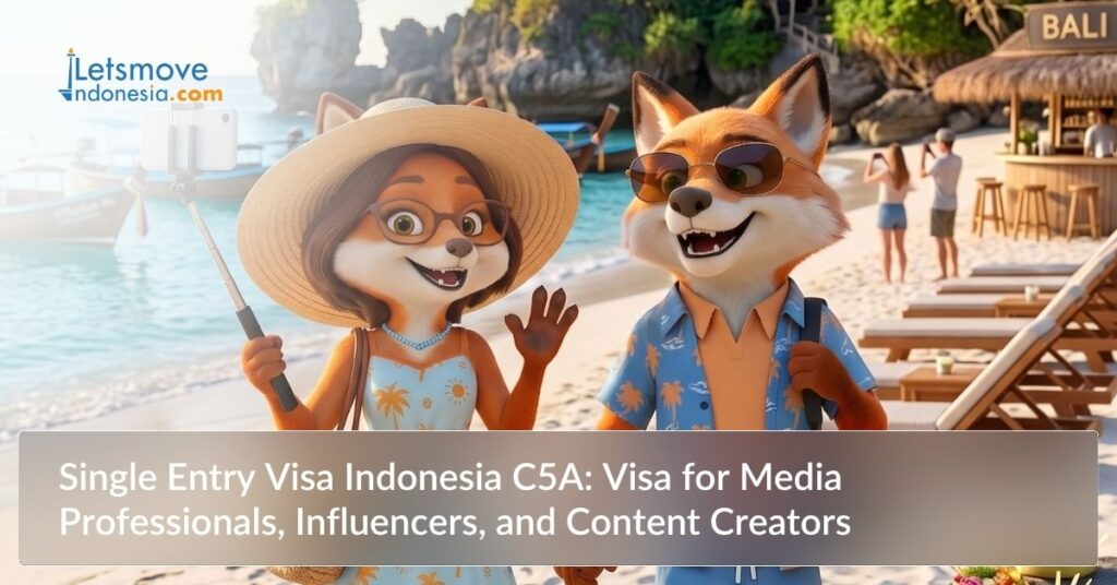 Single Entry Visa Indonesia C5A: Visa for Media Professionals, Influencers, and Content Creators