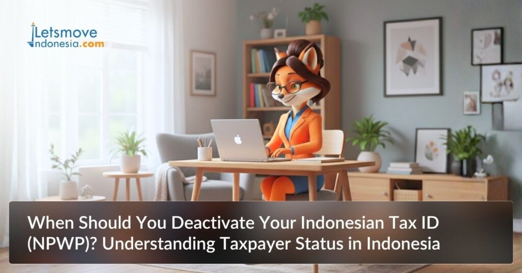 When Should You Deactivate Your Indonesian Tax ID (NPWP)? Understanding Taxpayer Status in Indonesia